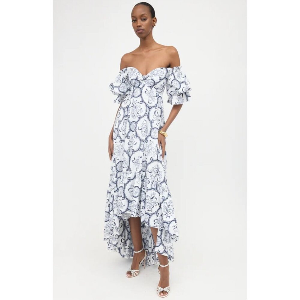 NWT Andres Otalora Raquira Off Shoulder Gown - Picture 2 of 12
